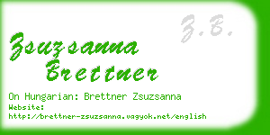 zsuzsanna brettner business card